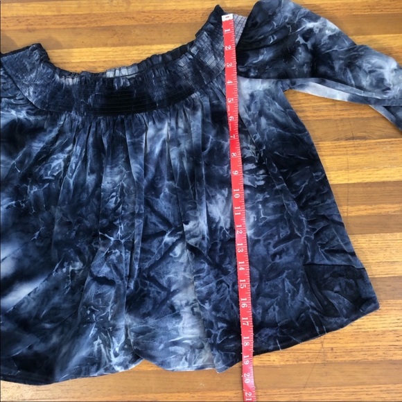 AEO Velvet Off The Shoulder Tie Dye Top - Picture 7 of 8